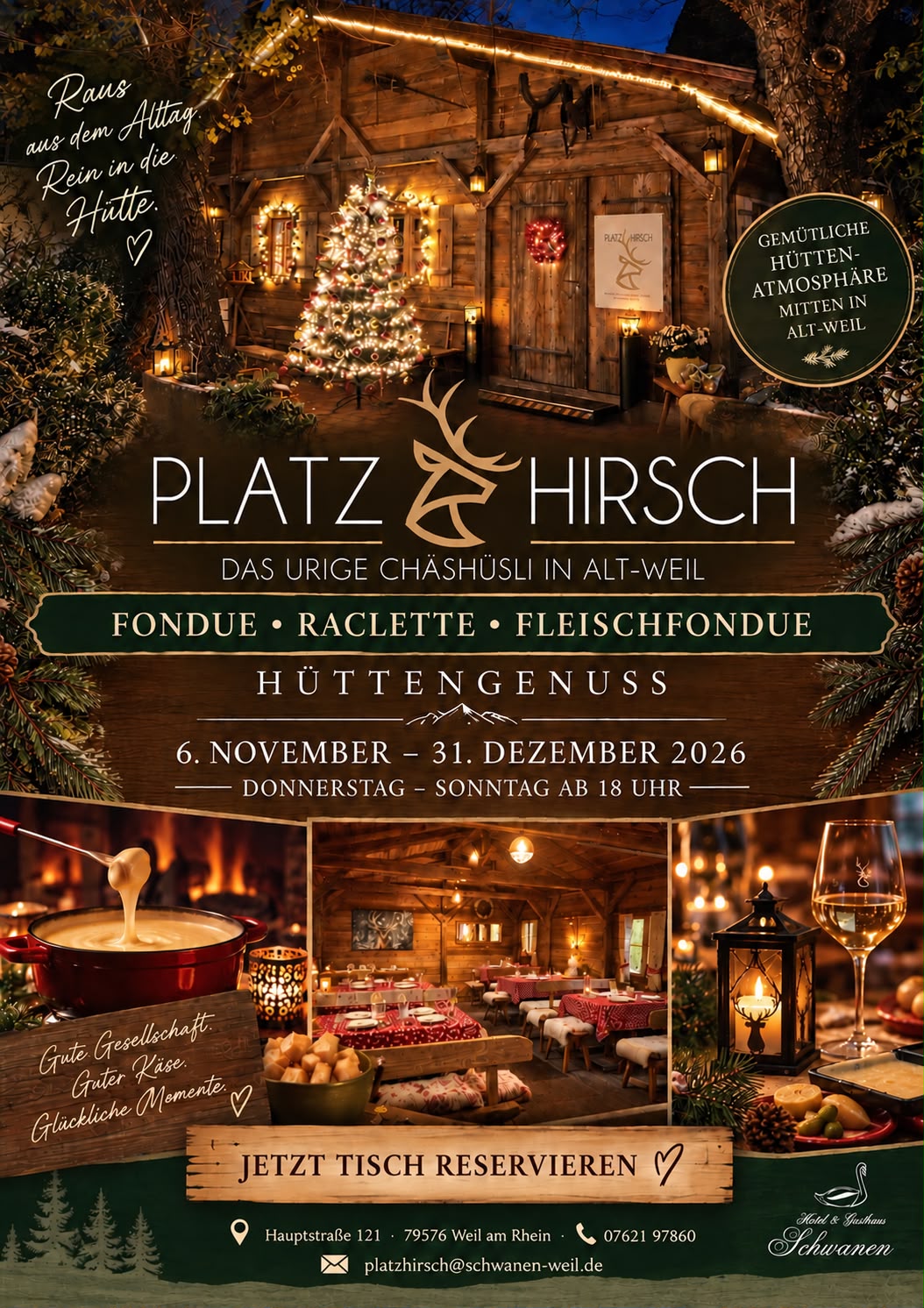 Platz Hirsch 2026 im Hotel Schwanen