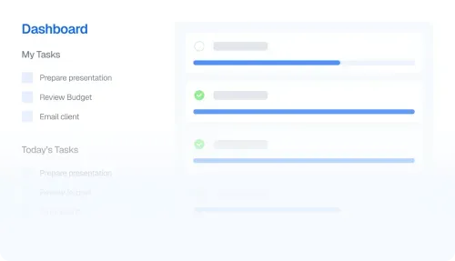 Stellar Staff VA task progress dashboard