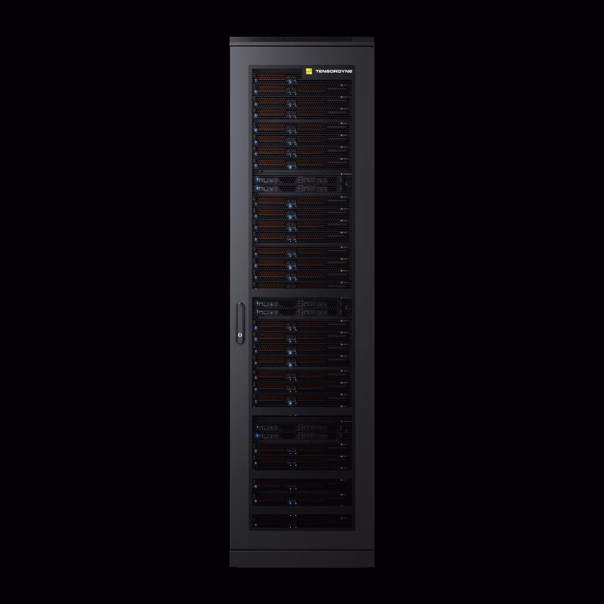Tensordyne Rack - TDN Rack - Front view.