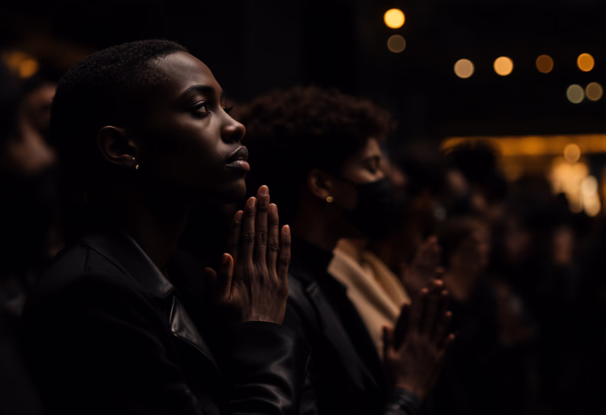 image of community gathering at a department store