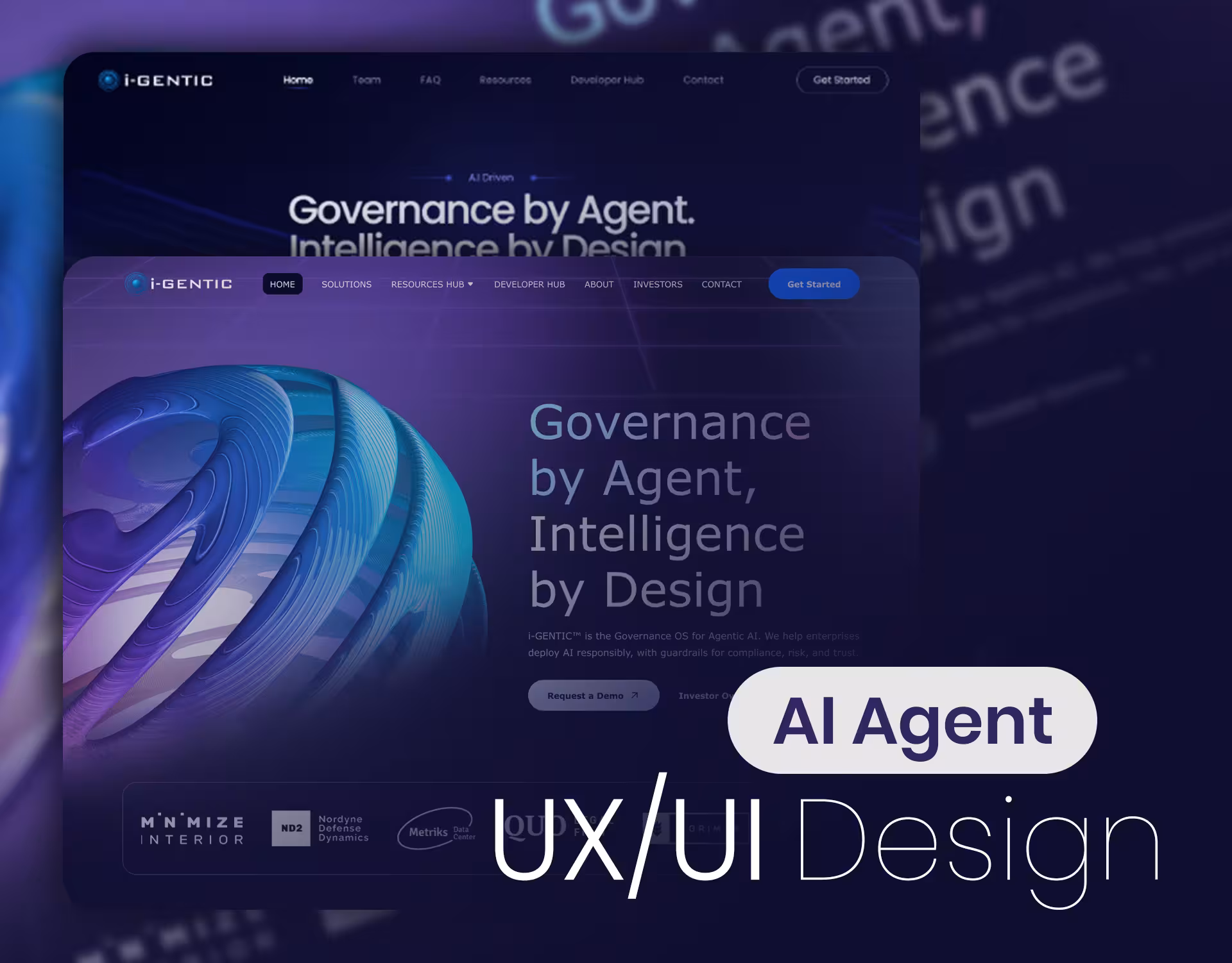 I-Gentic AI Agent UI/UX Design