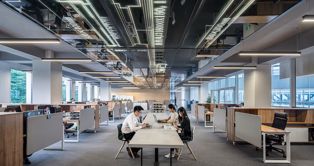 A picture of an office space