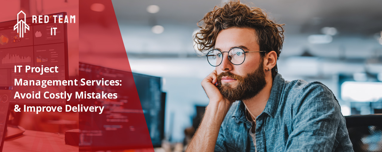 IT security agent working on his powerhouse software.