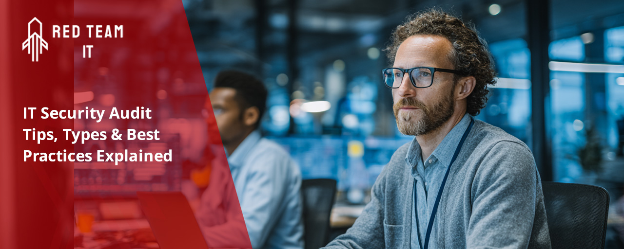 IT security agent working on his powerhouse software.