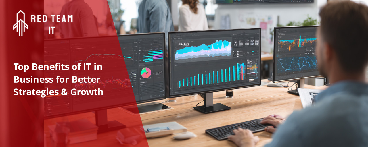 IT security agent working on his powerhouse software.