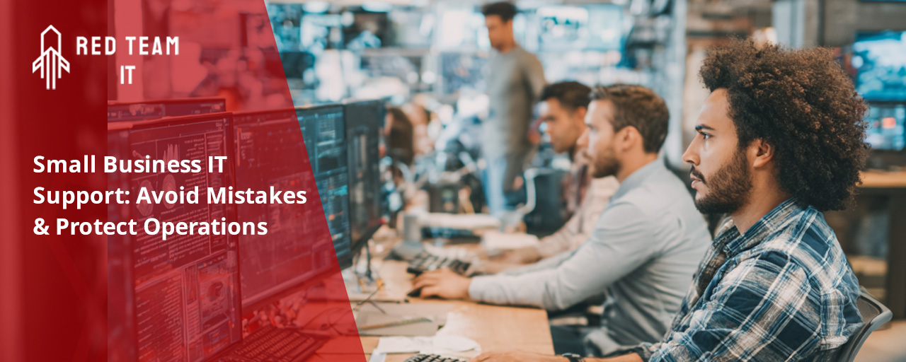 IT security agent working on his powerhouse software.