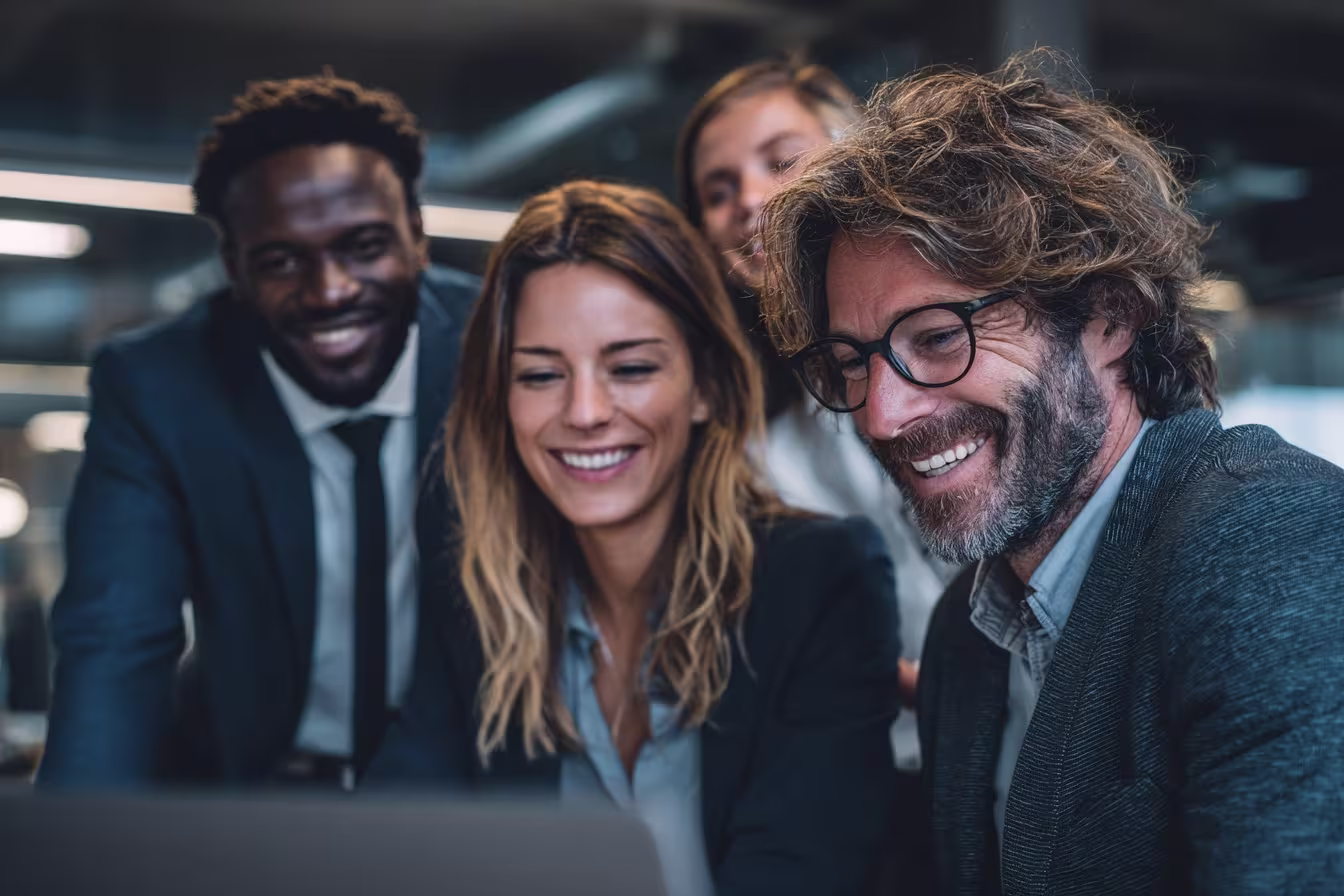 Diverse legal IT team collaborating