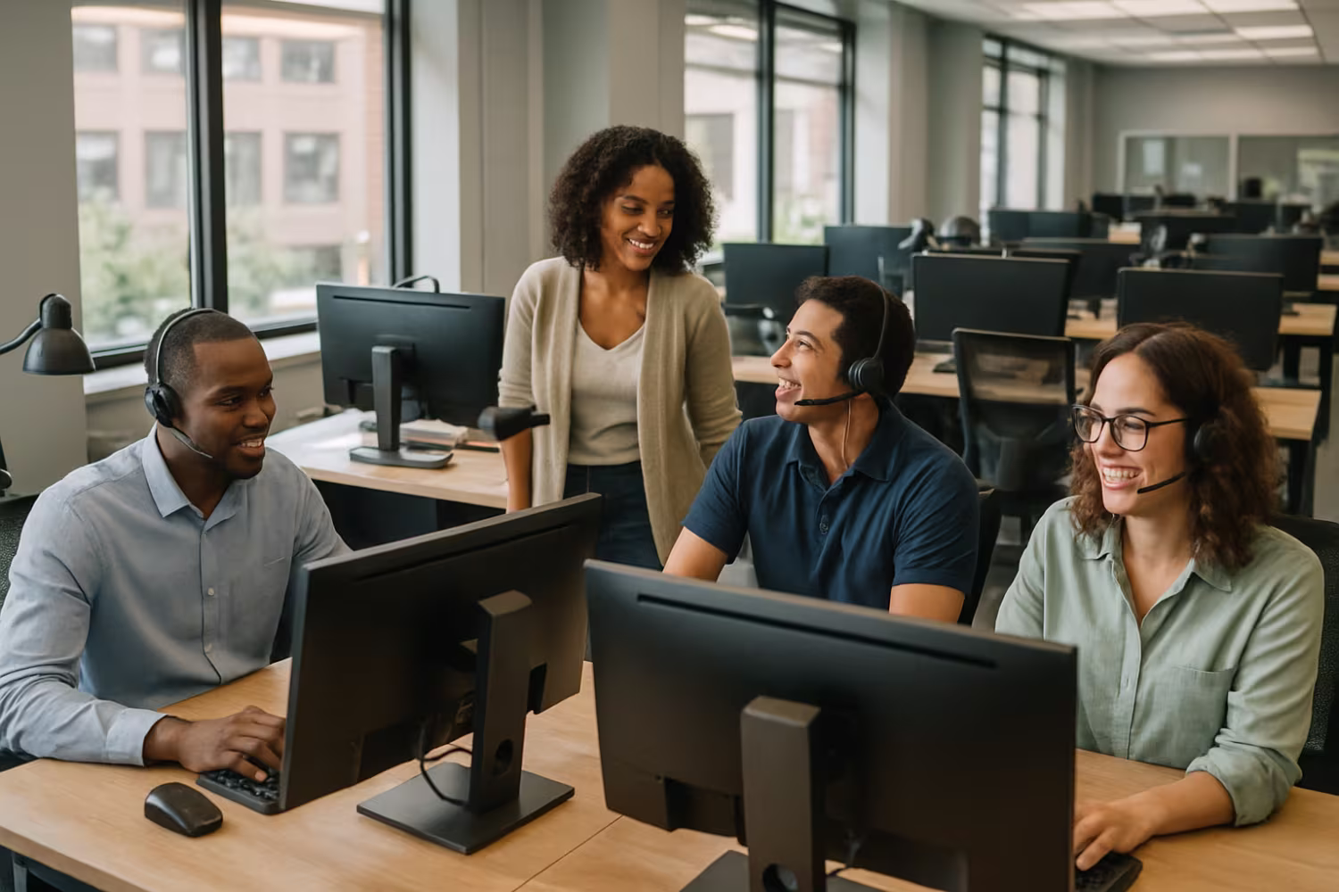 Diverse IT helpdesk outsourcing team