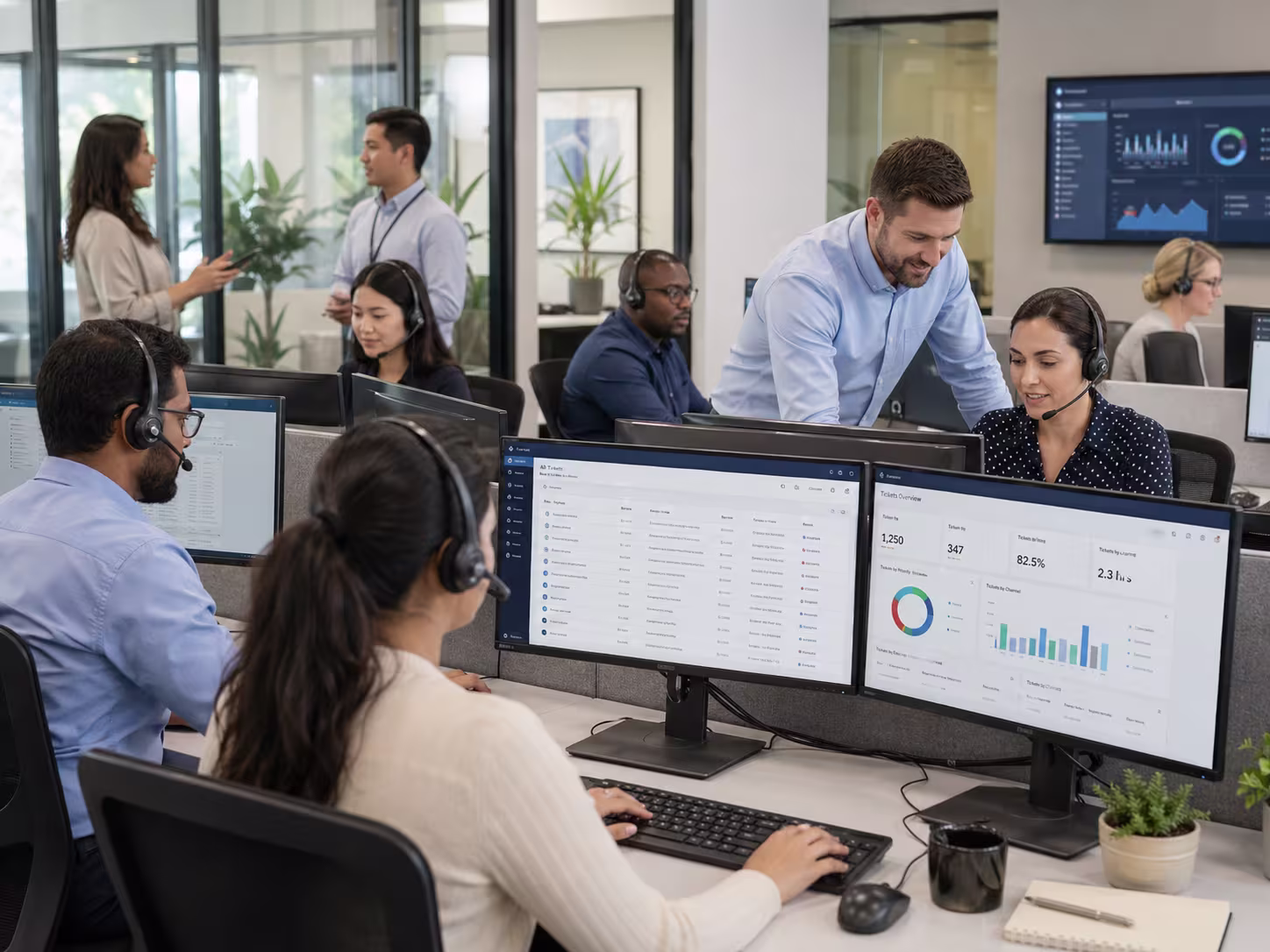 Diverse IT helpdesk outsourcing team