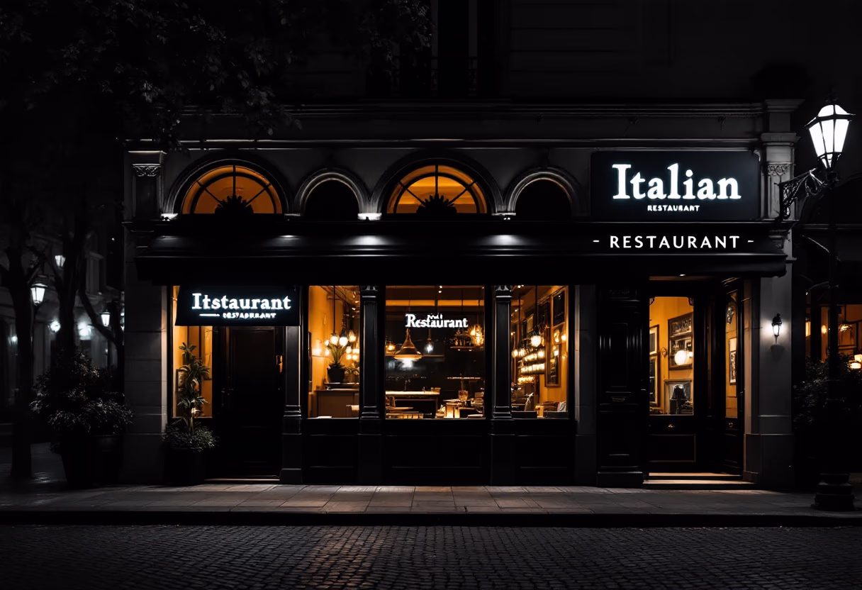 image of the restaurant building (for an italian restaurant)