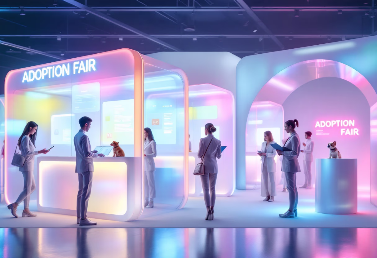 image of adoption process in action (for a animal welfare nonprofit)