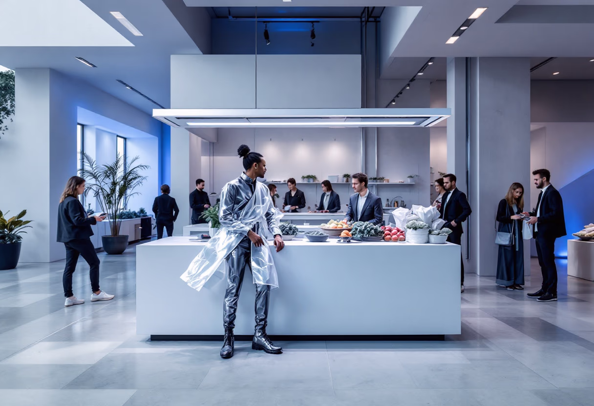 image of farmer interacting with customers