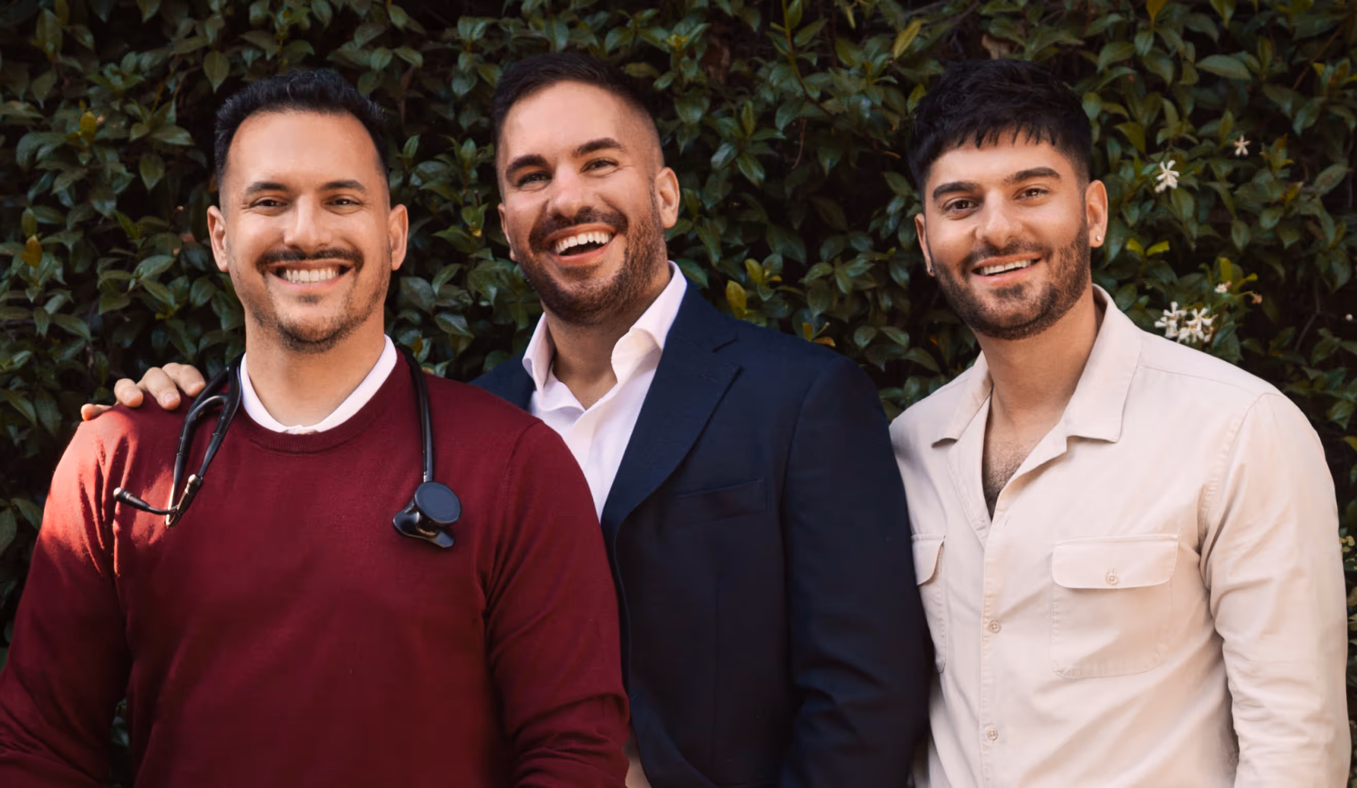 The founding team of Haven Health – Dr. Jack O’Brien, DO, Mike Piscadlo, and Matty Brownell