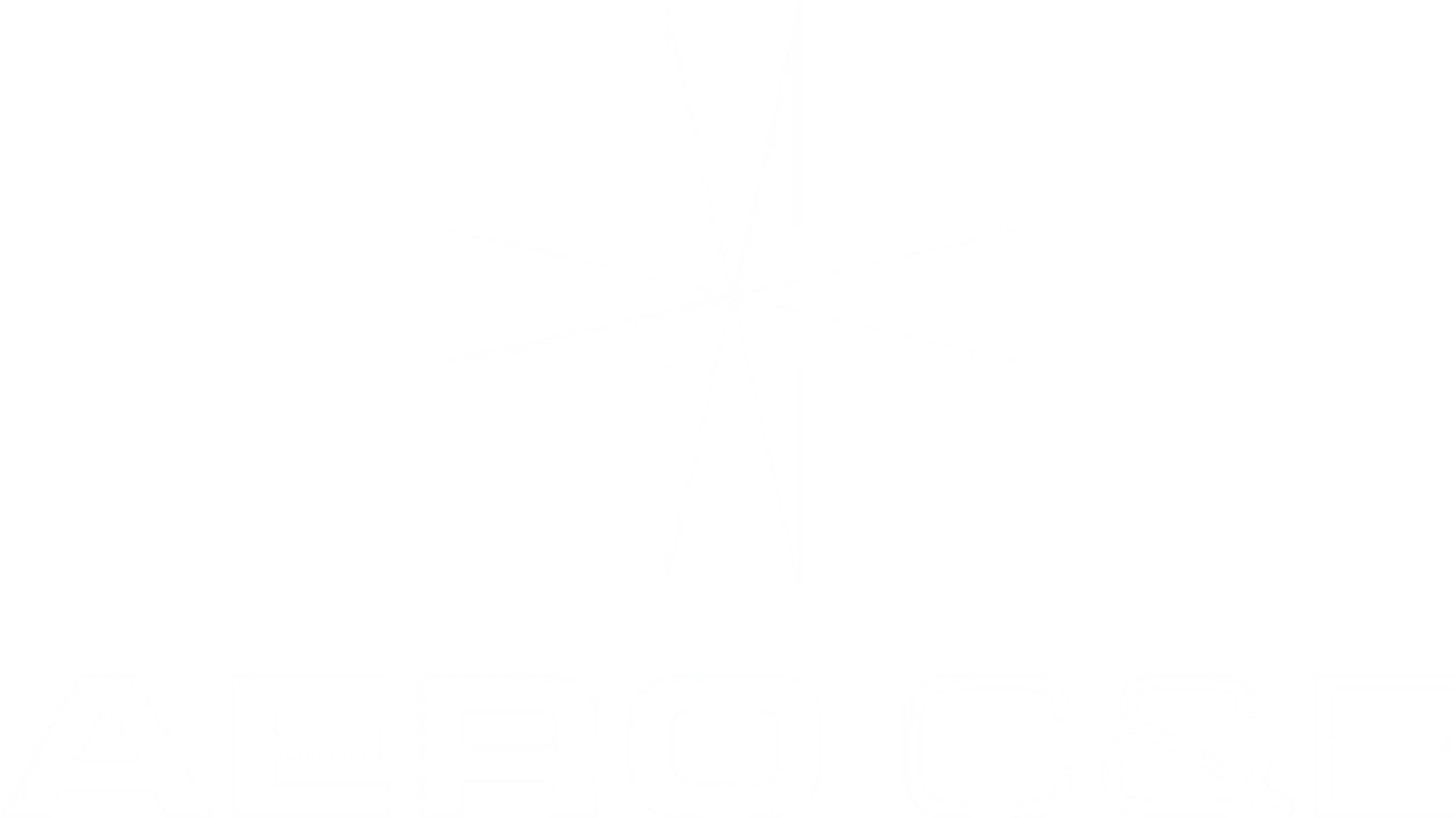 White eight-pointed star above the text 'AERO C&E' on a dark teal background.