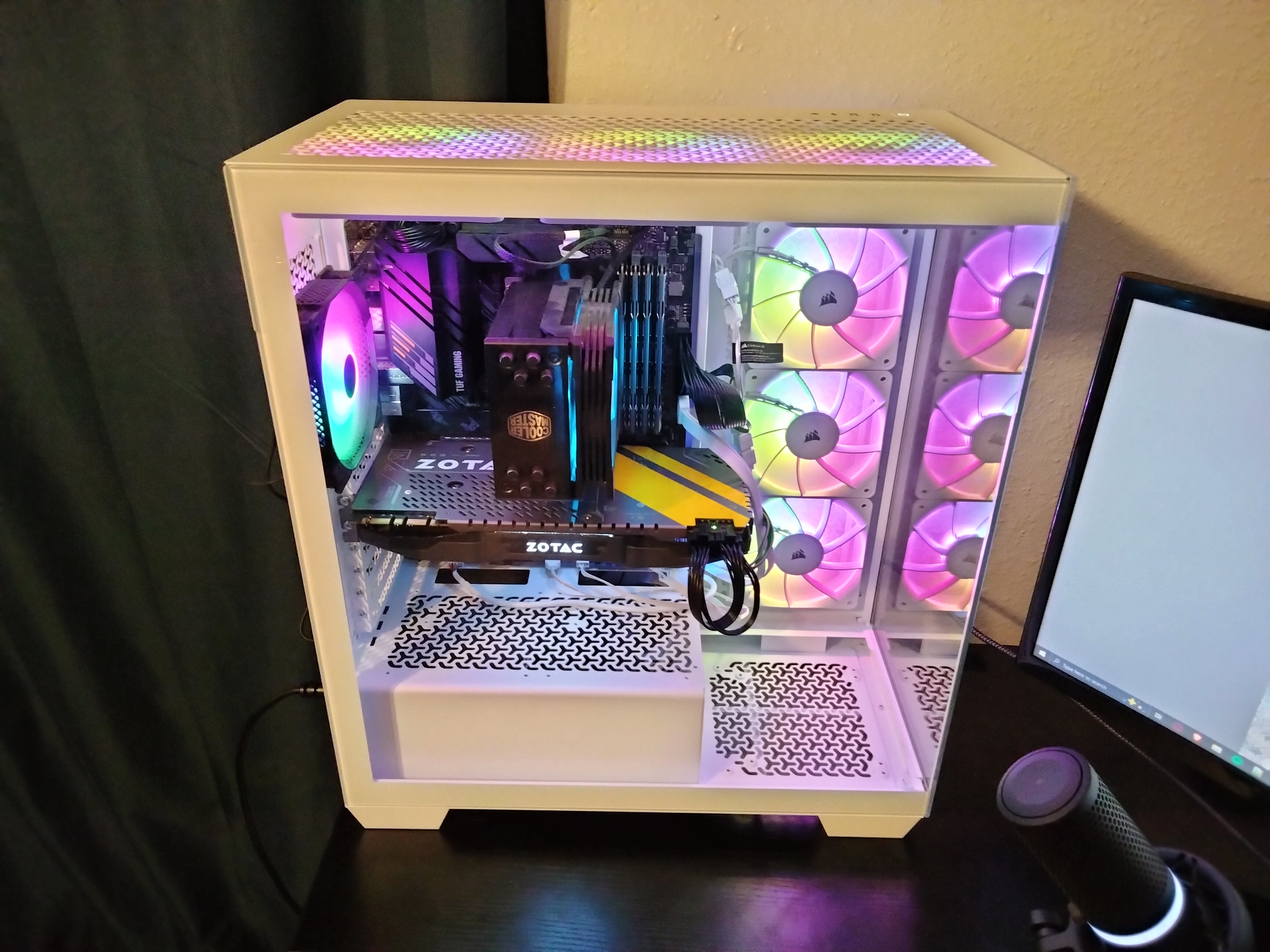 The rebuild of my first computer in a new white Corsair case