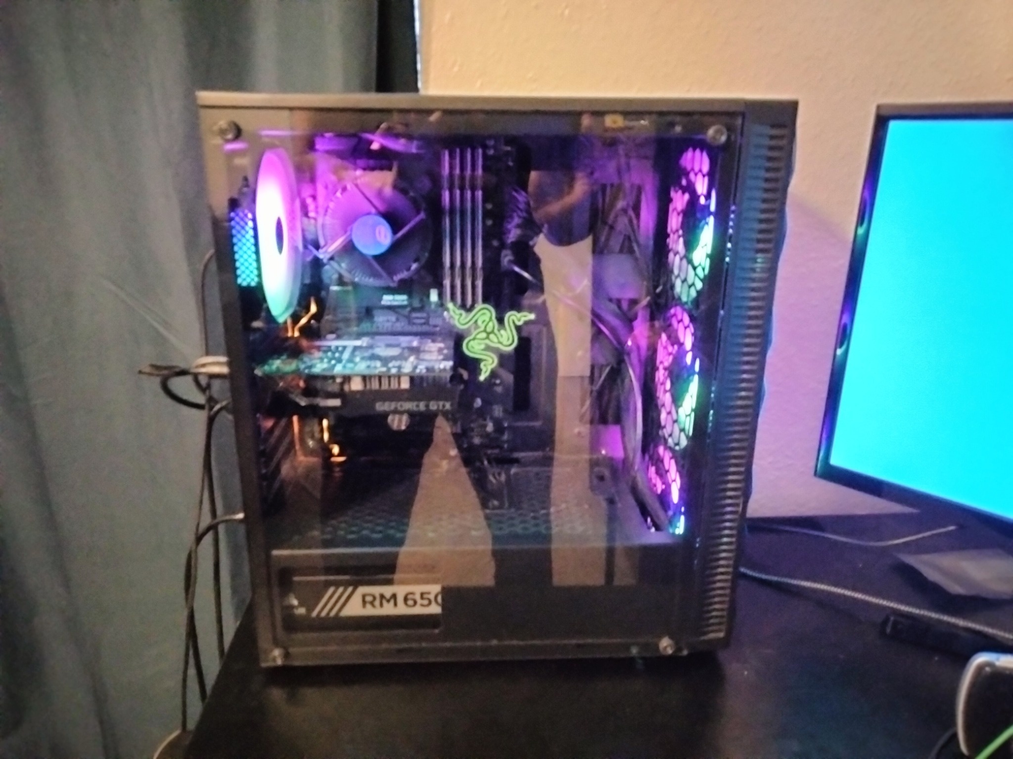 Intel build using my old case and gpu
