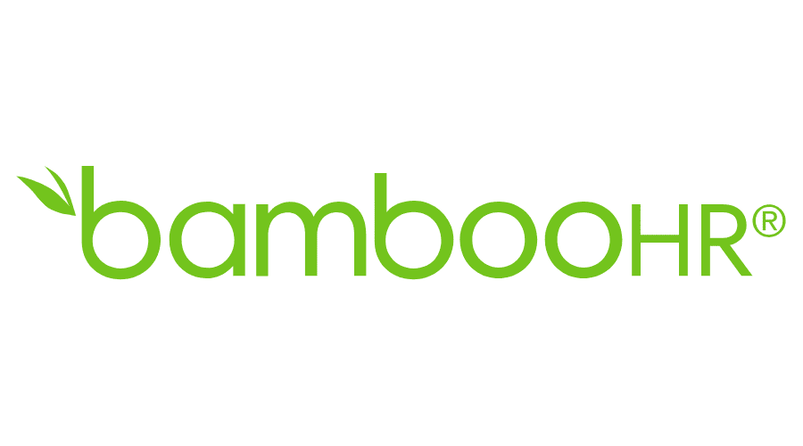 BambooHR logo with a small leaf design on the letter b.