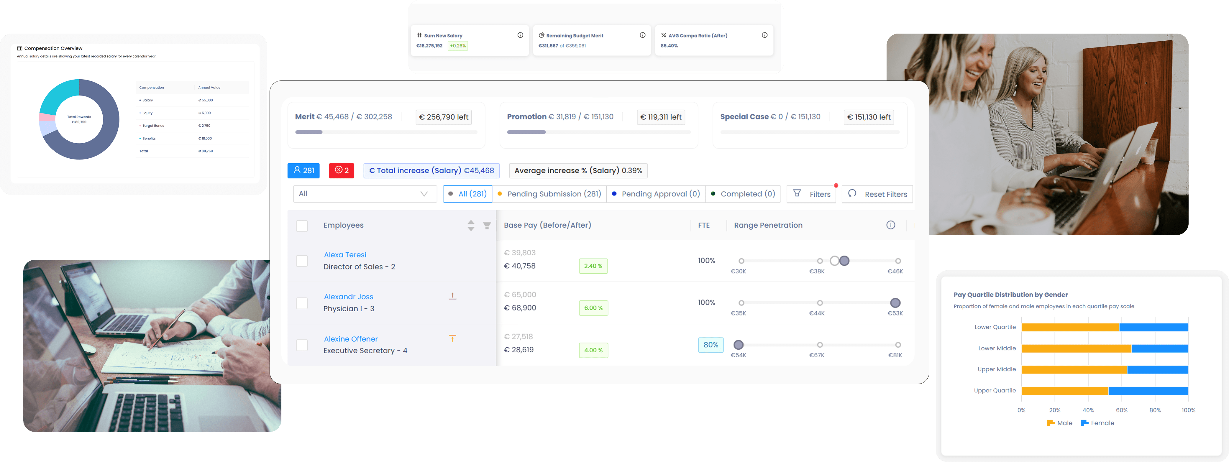 Heyquity compensation platform hero image