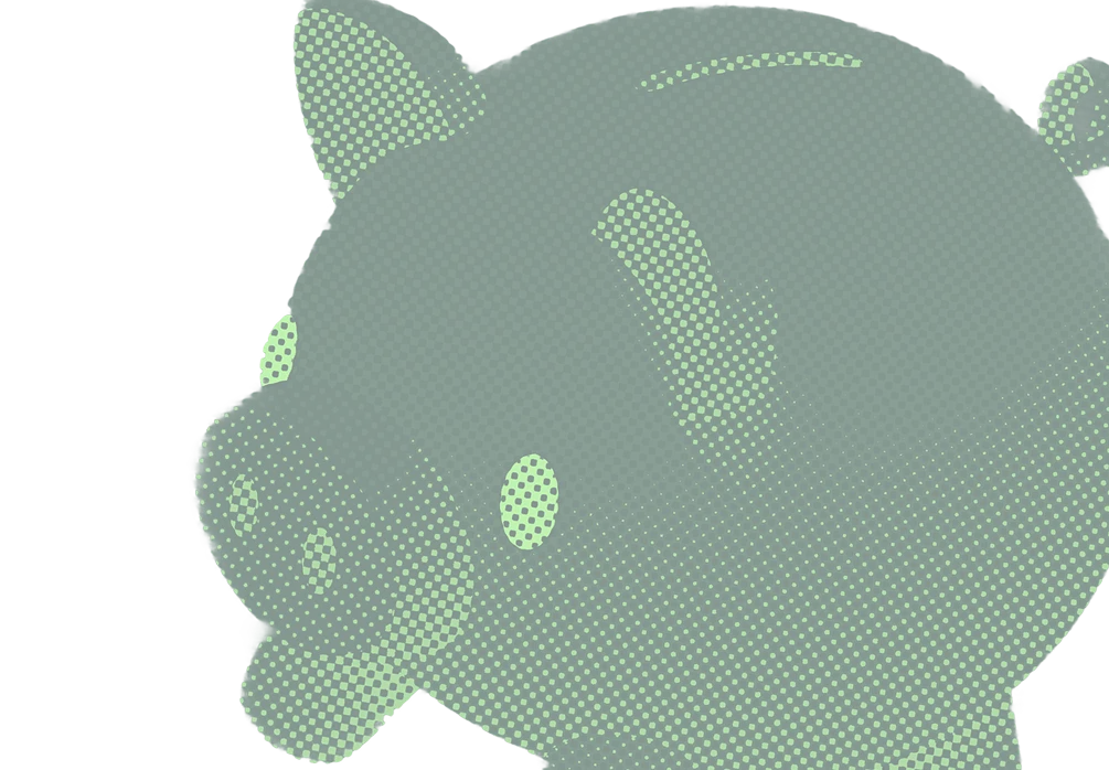 Piggy bank representing business savings