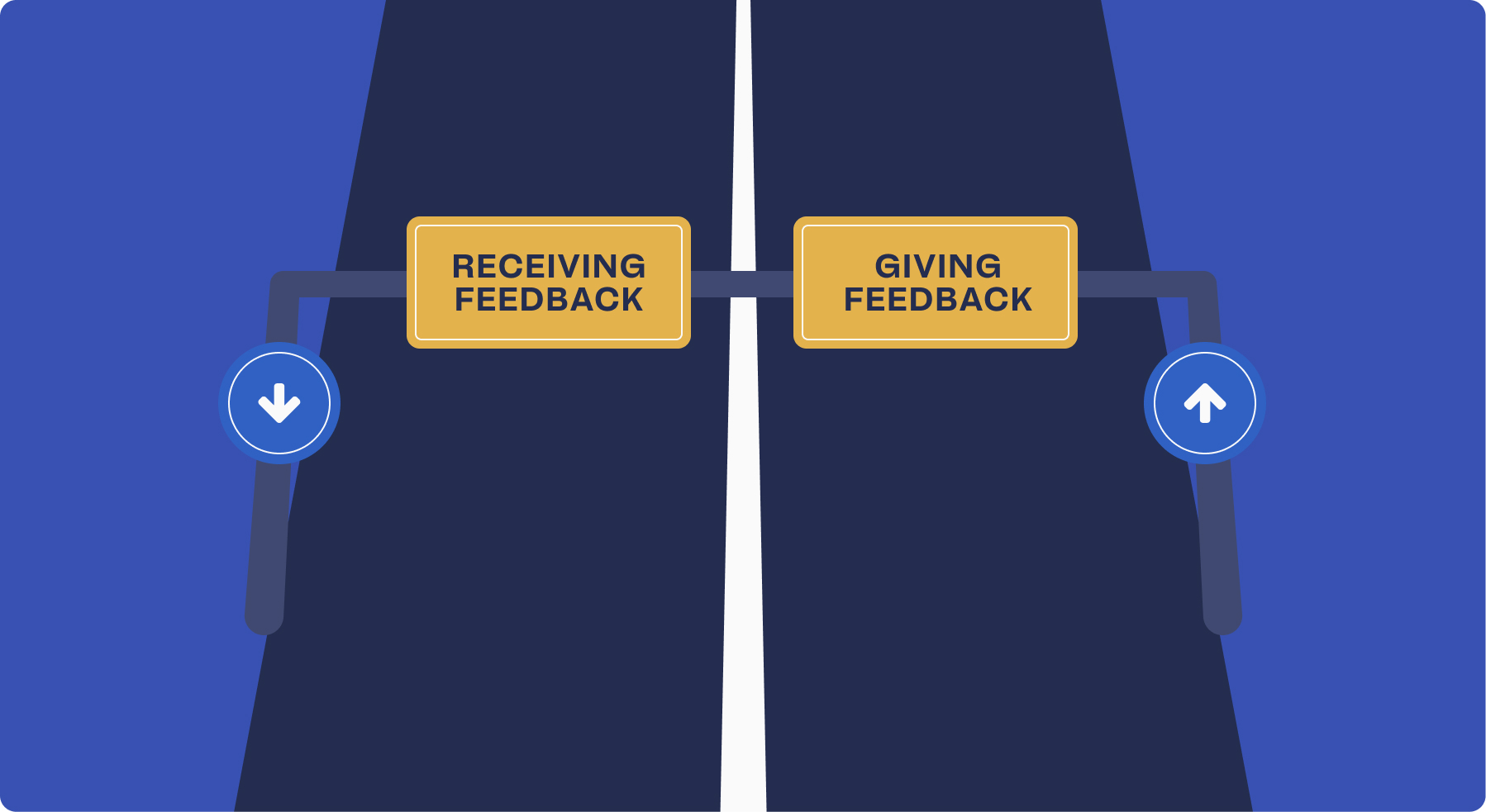 Feedback road illustration