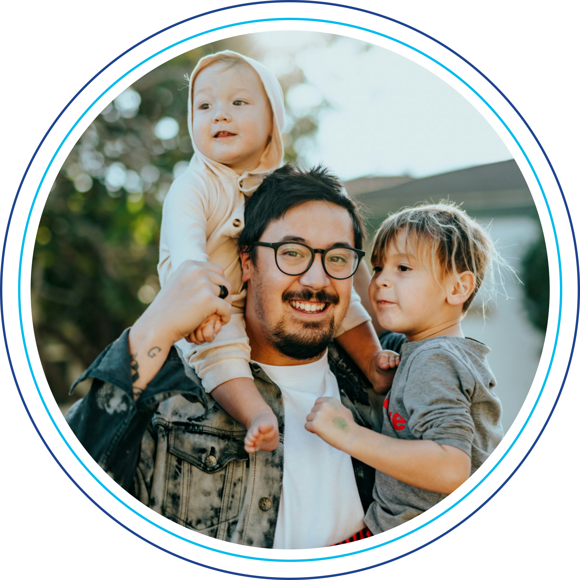 Image of a patient in an online therapy session.