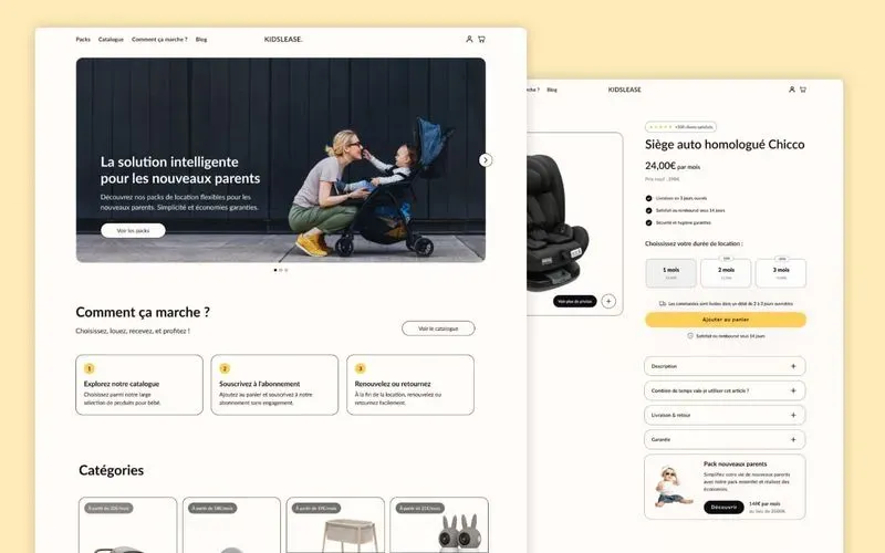 Abonnement site web design pas cher