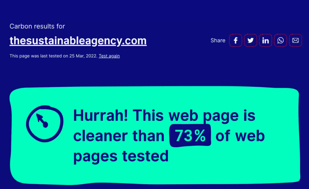Calculateur de Carbone du Site Web