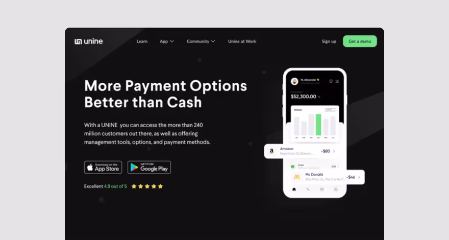 Maquette de site web de paiement en ligne