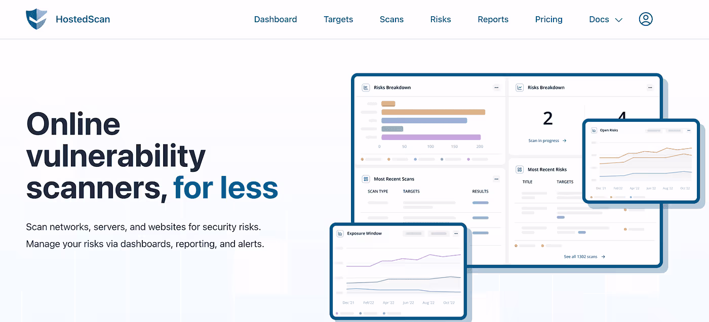 test sécurité site web hostedscan security