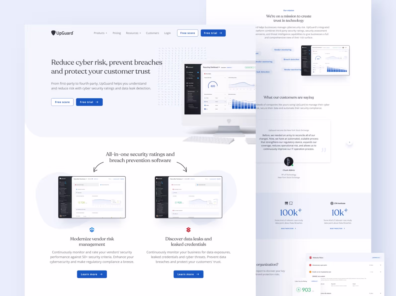 test sécurité site web upguard