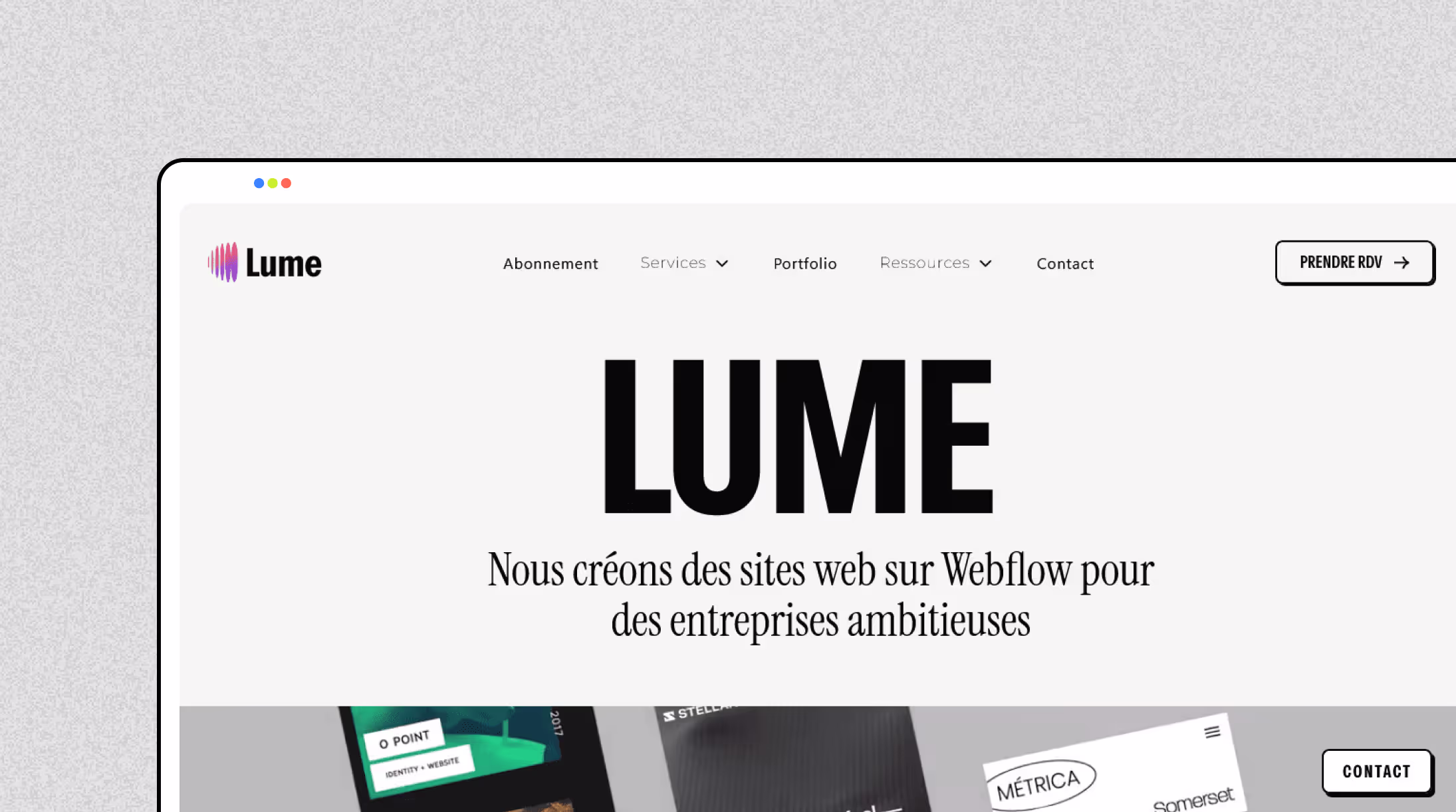 Agence Webflow Lume Agency