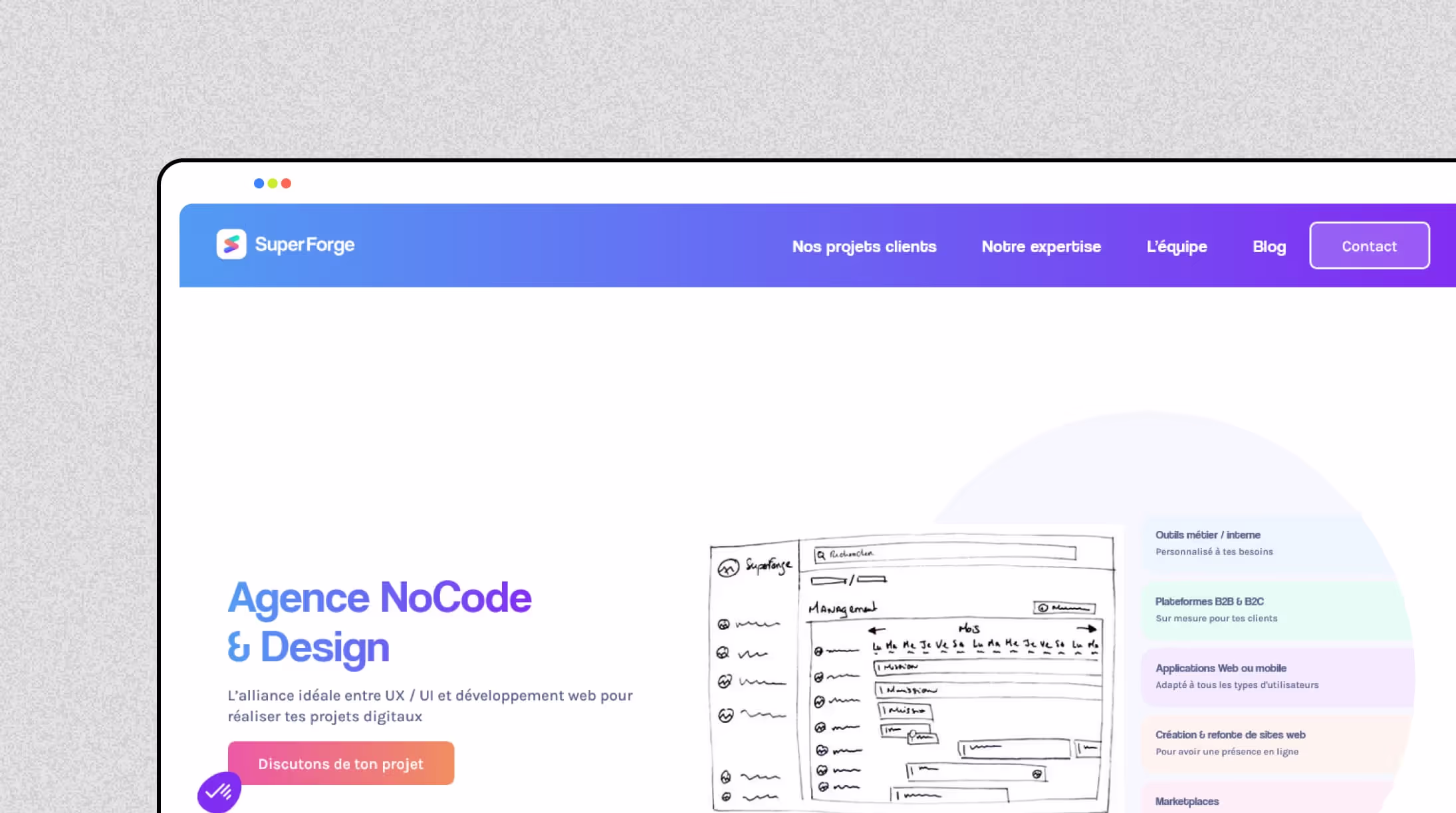 Agence Webflow Superforge