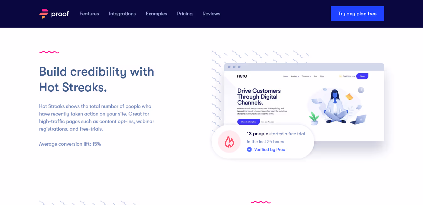Top 14 des intégrations Webflow: Proof