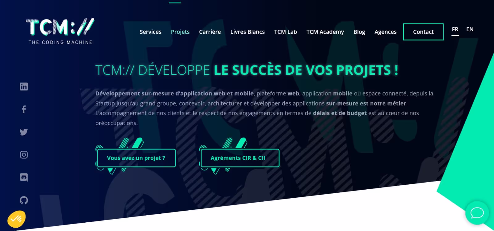 Agence création sites web The Coding Machine