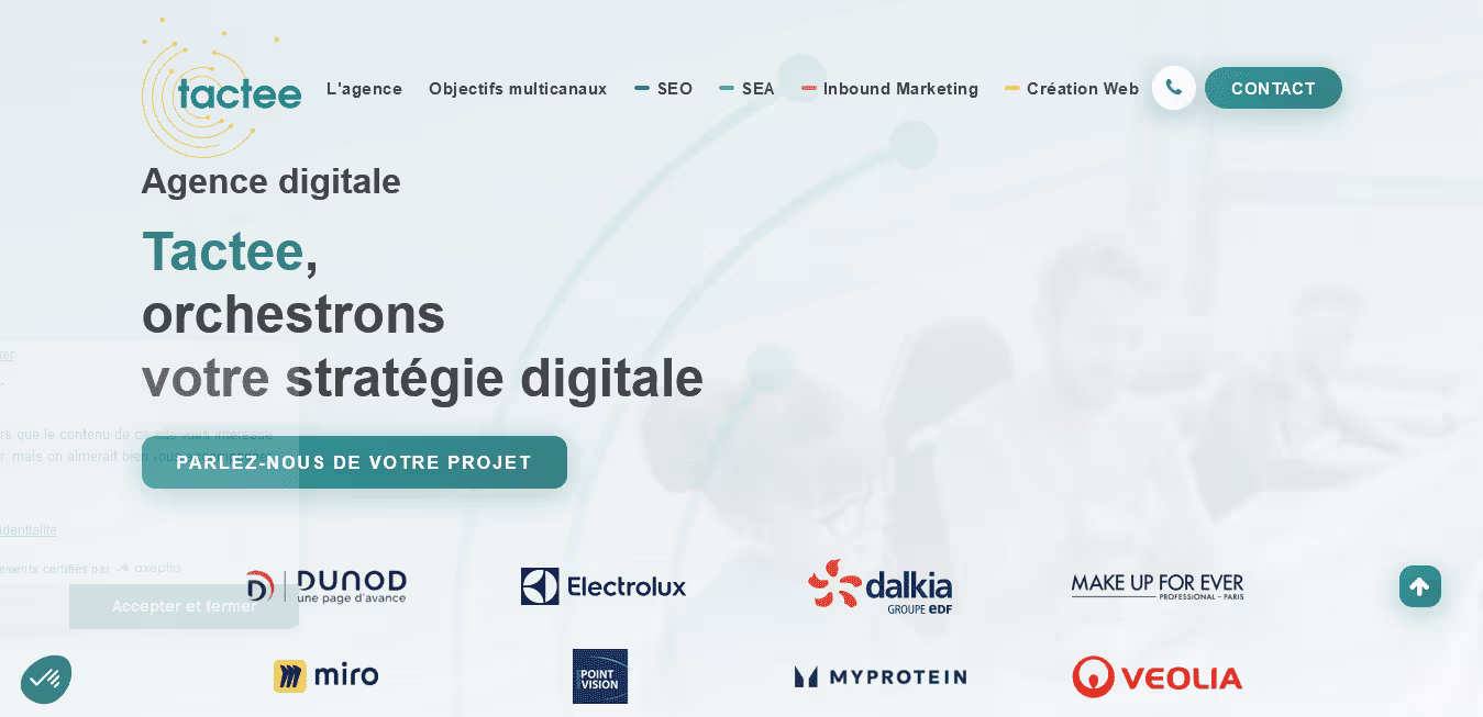 Agence création sites web Tactee