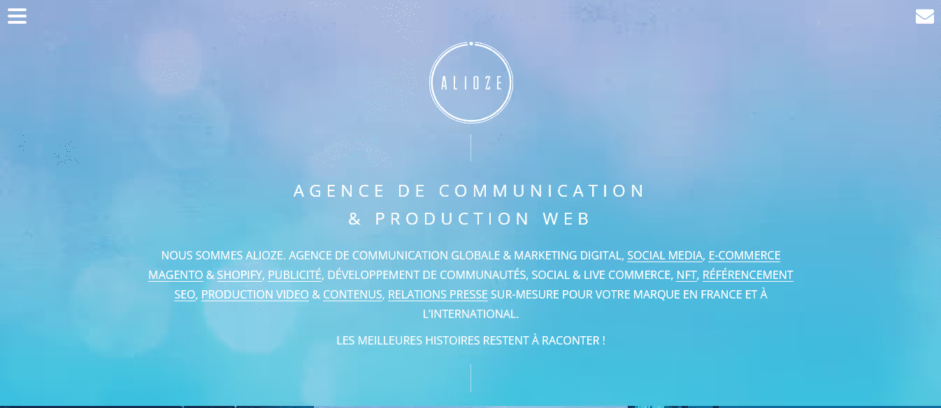 Agence création sites web Alioze
