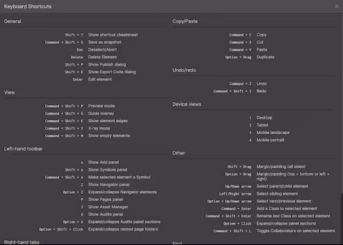 Pourquoi apprendre les raccourcis Webflow est important