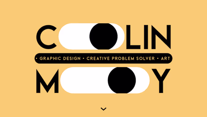 Exemple de portfolio en ligne sur Webflow: Colin Moy