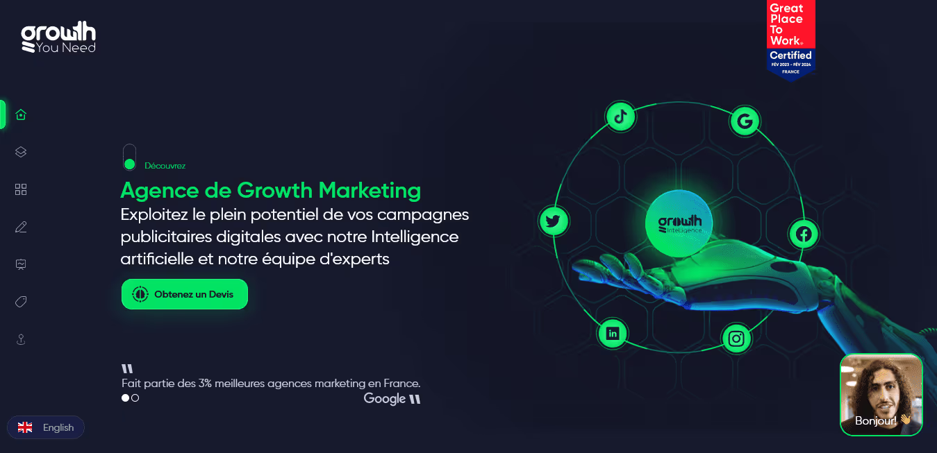 Agence création sites web Grouwth you need