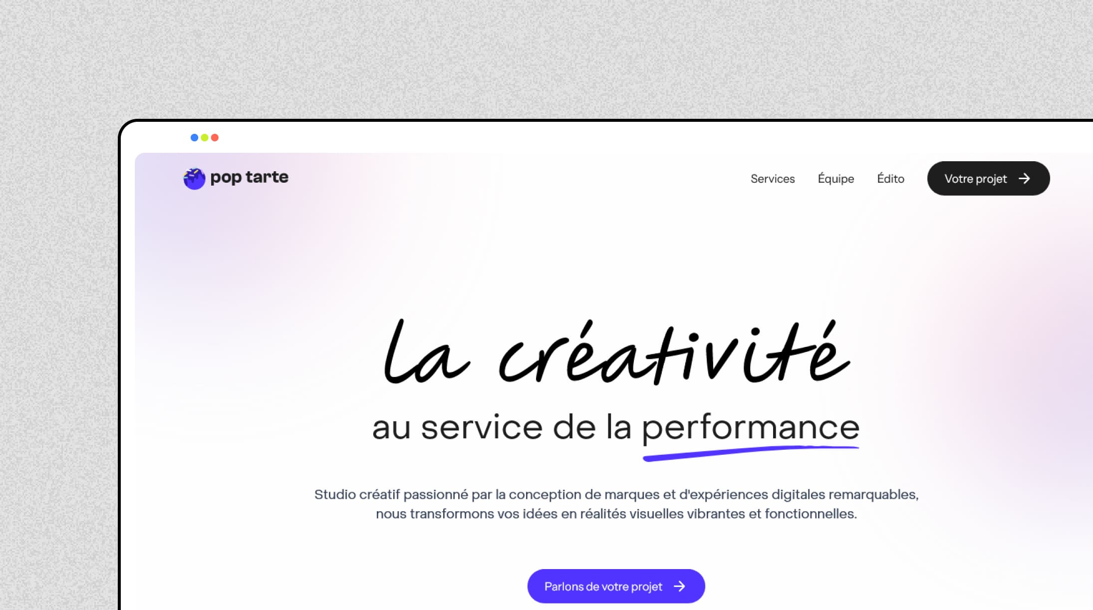 Agence Webflow Pop Tarte