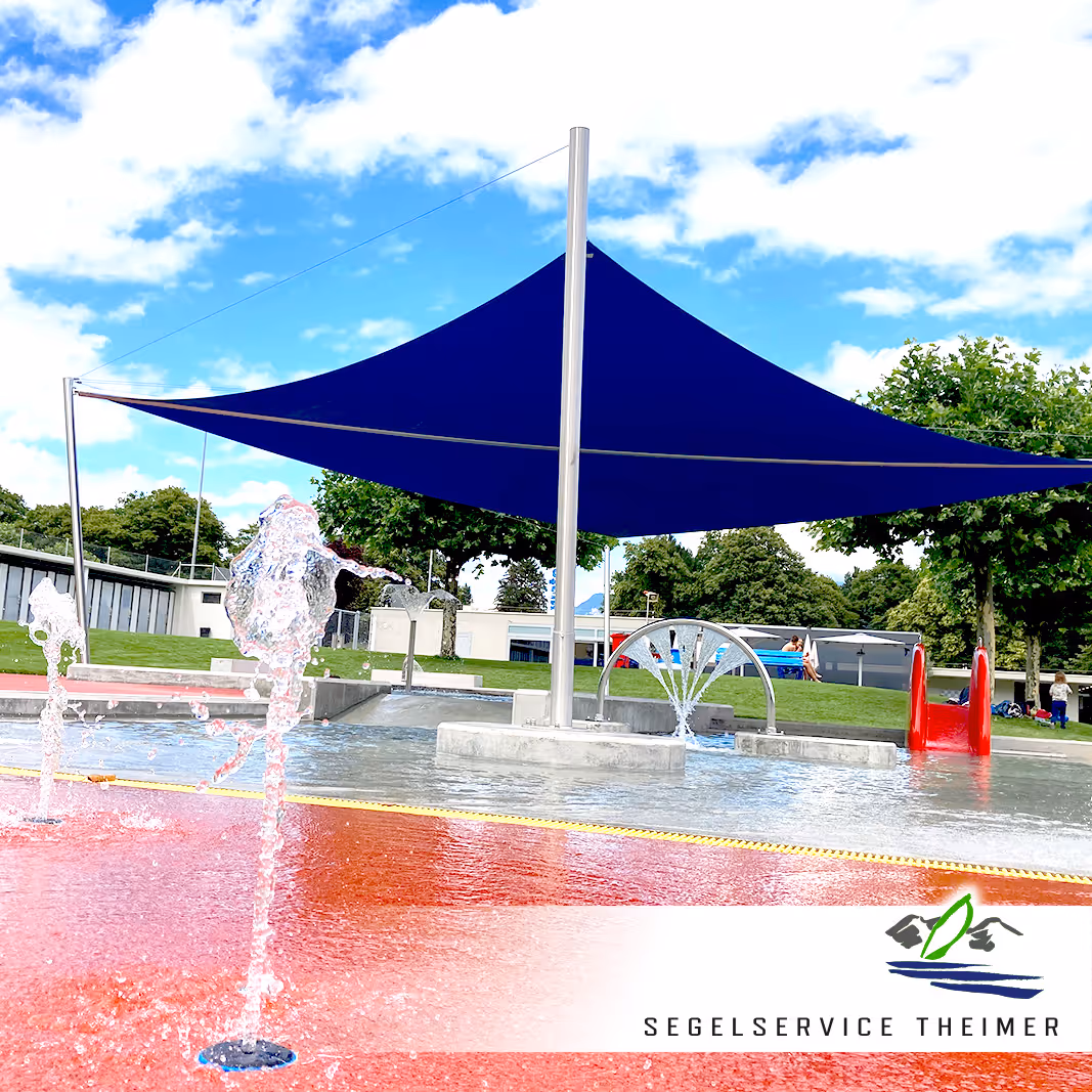 Sonnensegel Schwimmbad Monthey