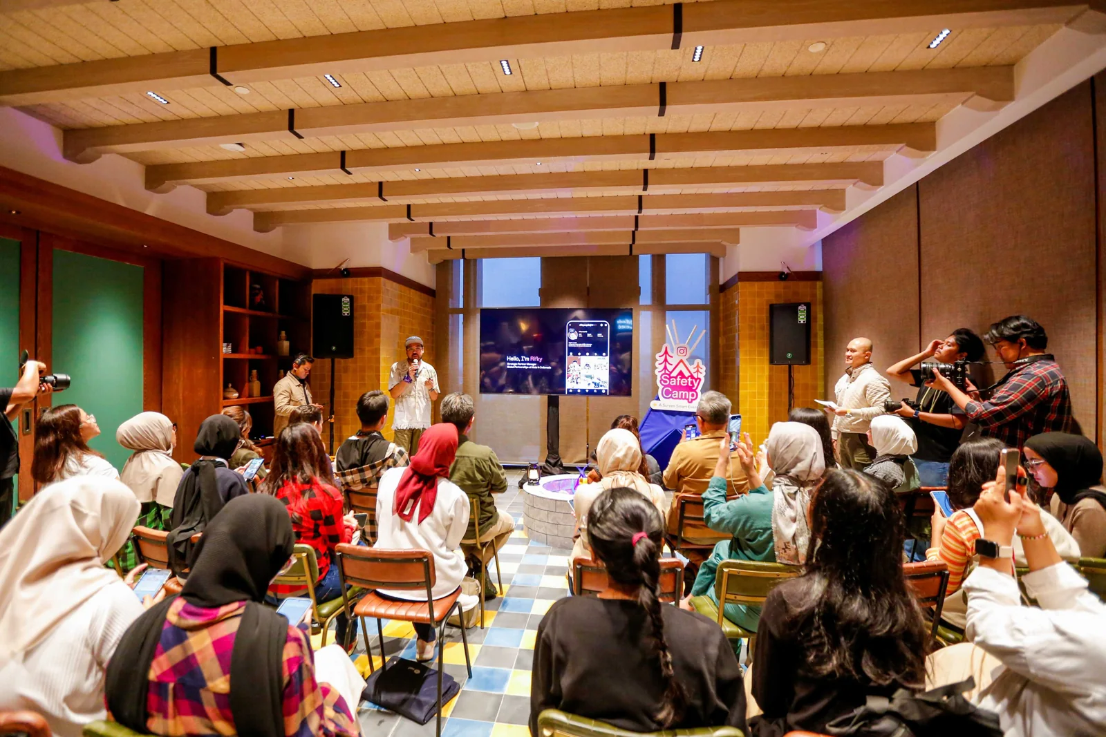 Participants and speakers at Instagram Safety Camp