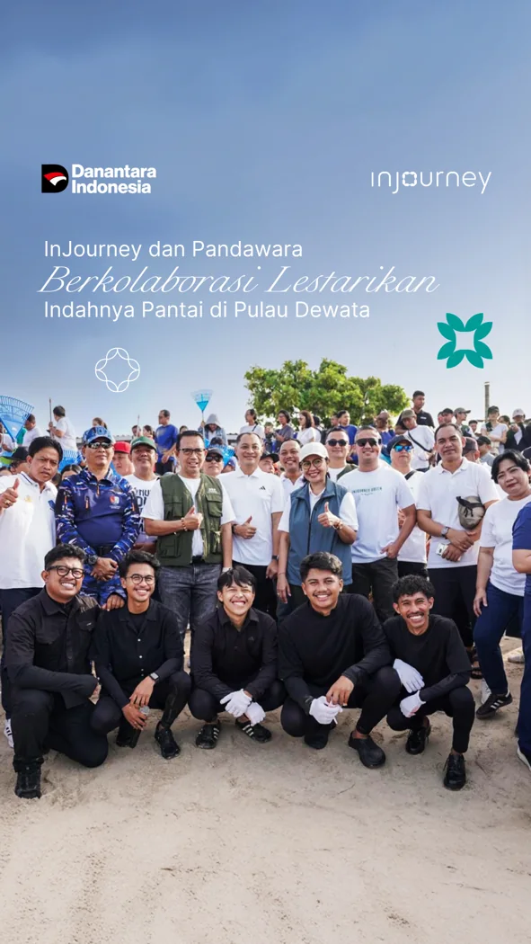 InJourney and Pandawara community at the Bali beach clean-up
