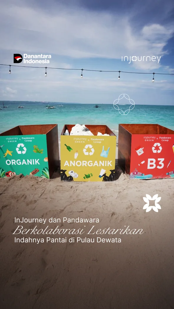 InJourney and Pandawara recycling stations at the beach