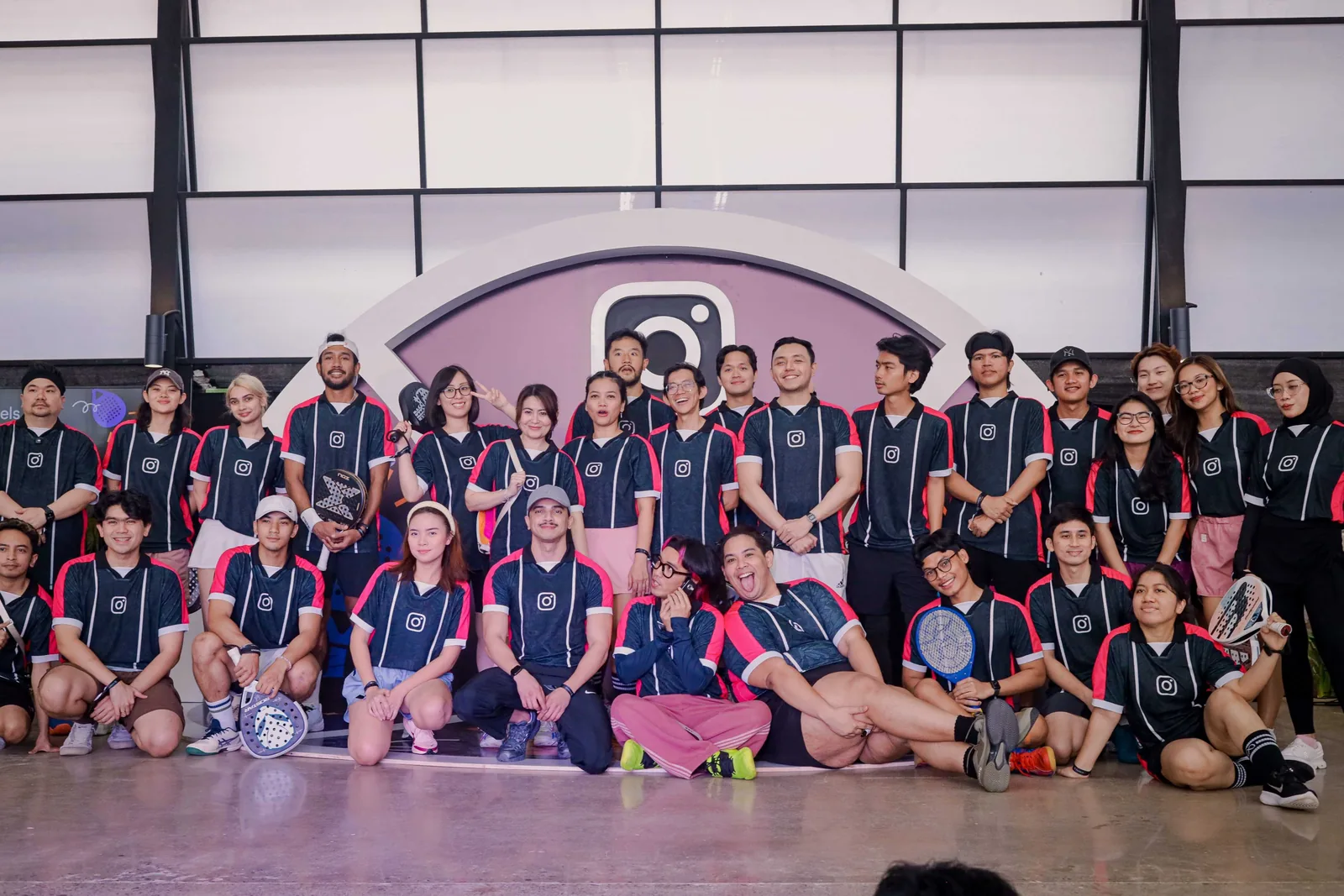 Group photograph at Instagram Court of Creators