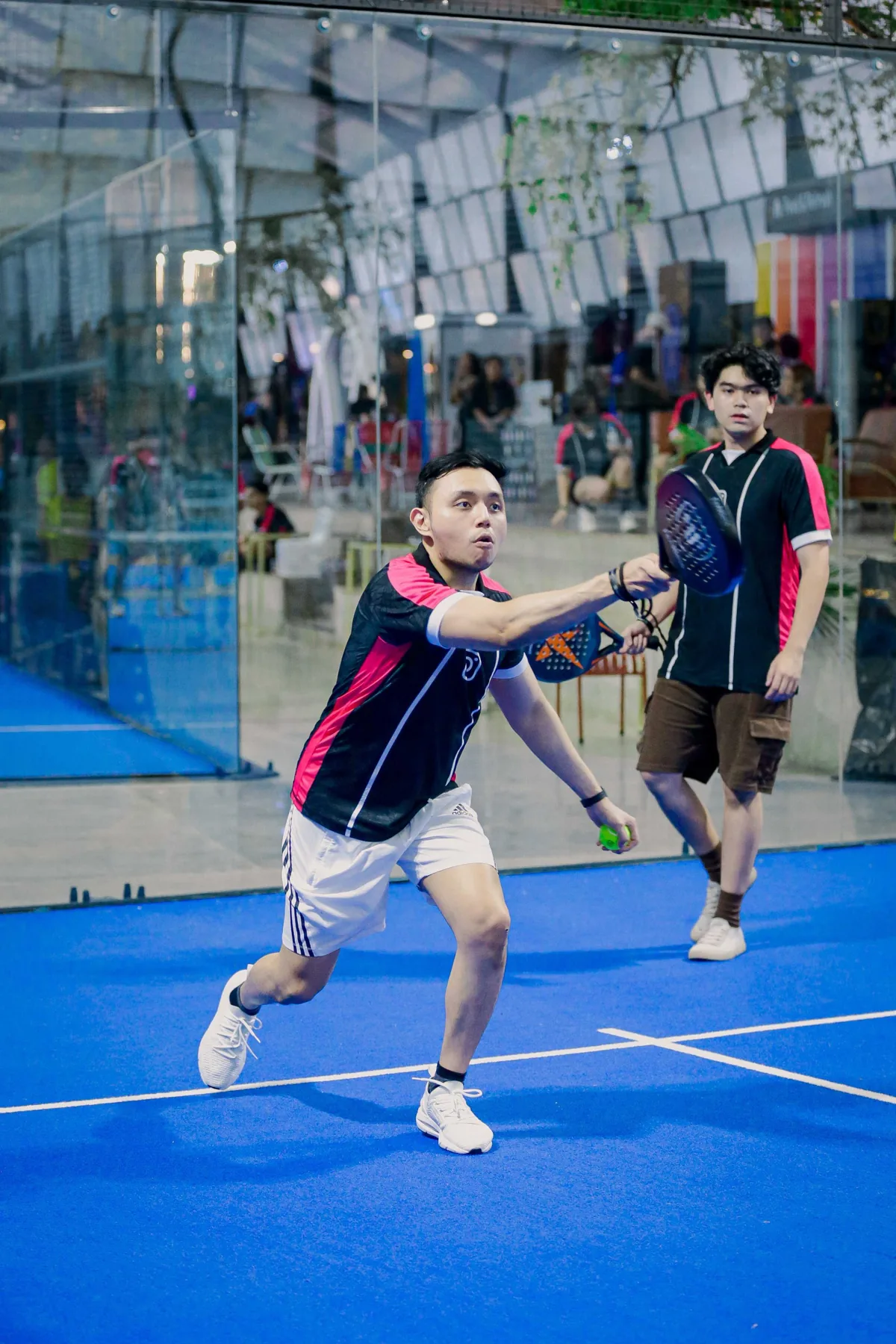 Creator playing padel at Instagram Court of Creators