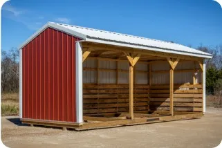 12x24 horse barn shed by Backyard & Beyond in Missouri