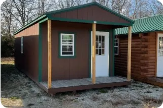 10x16 standard cabin with front entry by Backyard & Beyond in Missouri