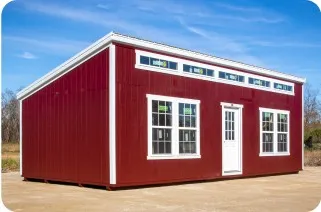 12x28 studio cabin with slope roof by Backyard & Beyond in Missouri