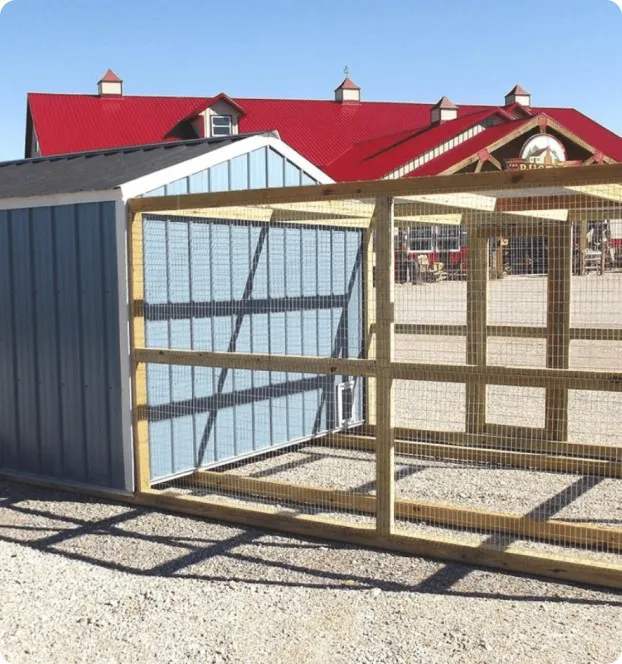Metal chicken coop by Backyard & Beyond in Missouri